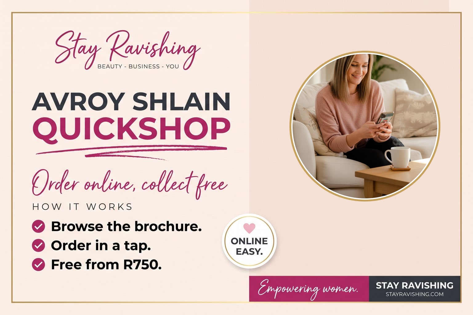 Avroy Shlain QuickShop — how the online ordering system works